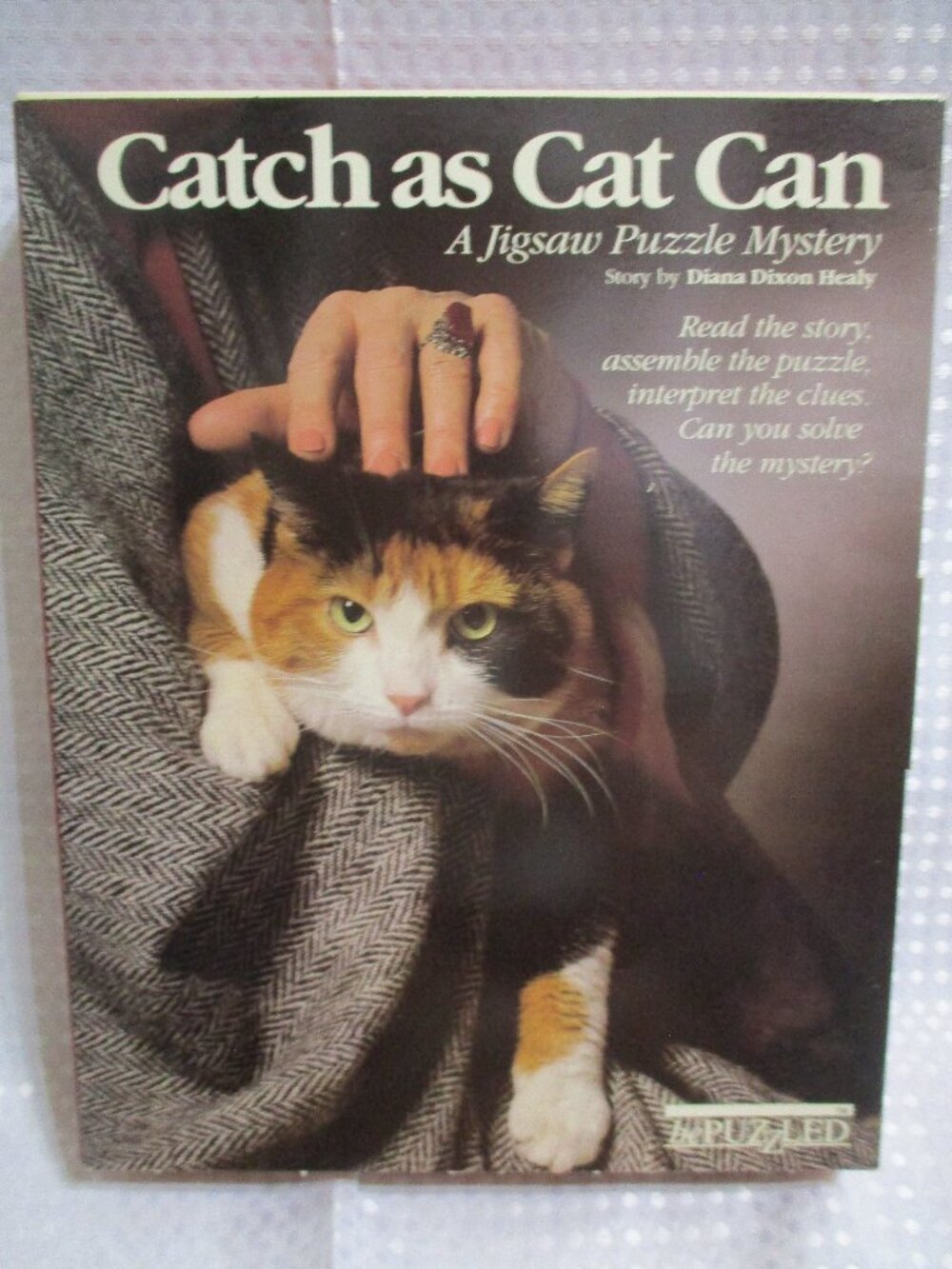 Cat Jigsaw Puzzle 💥Mystery 1988 Catch as Cat Can Diana Dixon Healy Bepuzzled